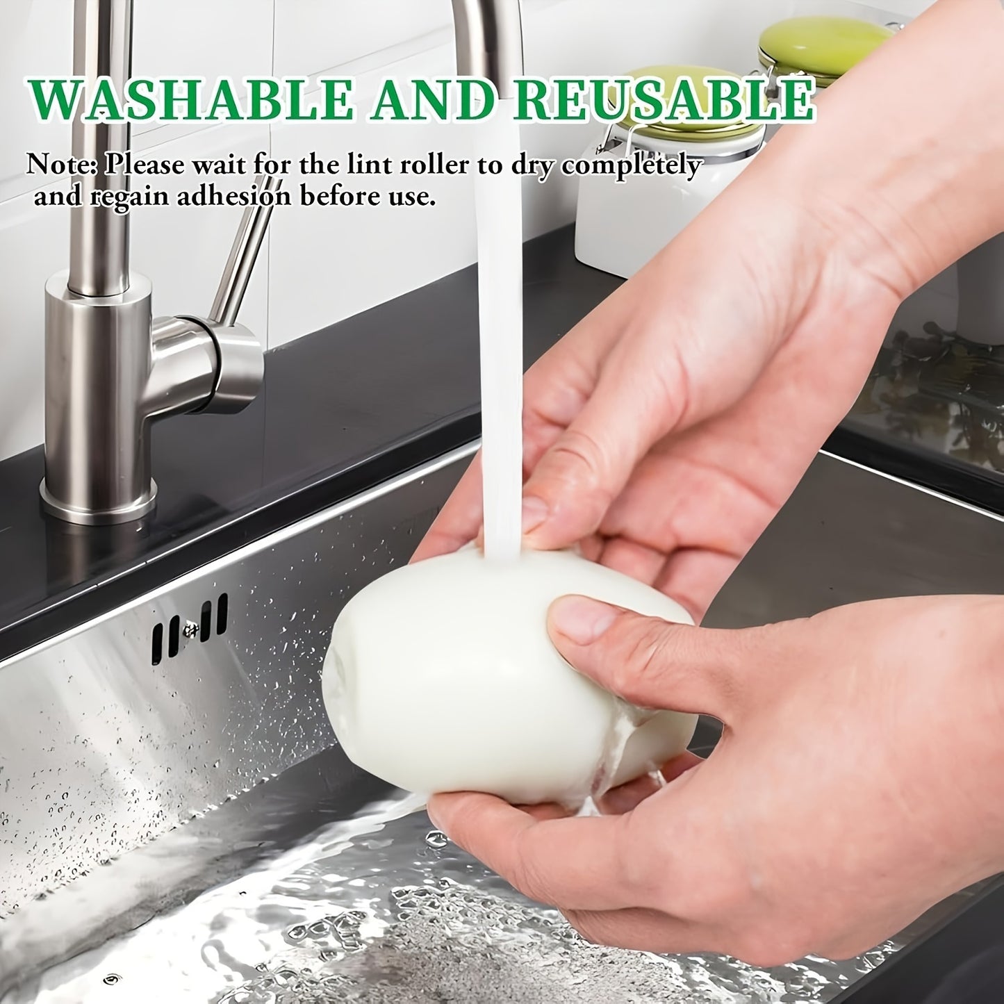 2 Pack Manual Lint Remover - Washable, Reusable Dust